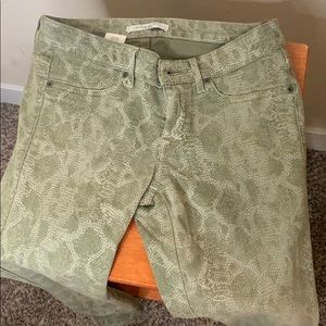 RICH & SKINNY JEANS SNAKESKIN GREEN